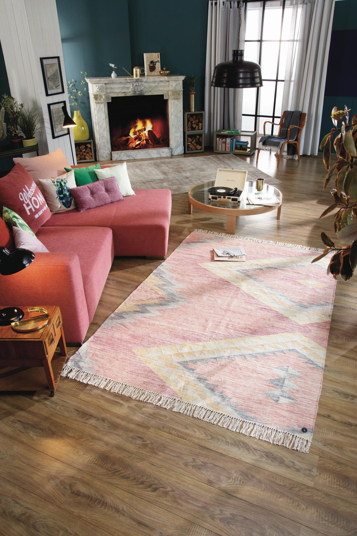 TEPPICH 65/135 cm Pink  - Pink, Design, Textil (65/135cm) - Tom Tailor