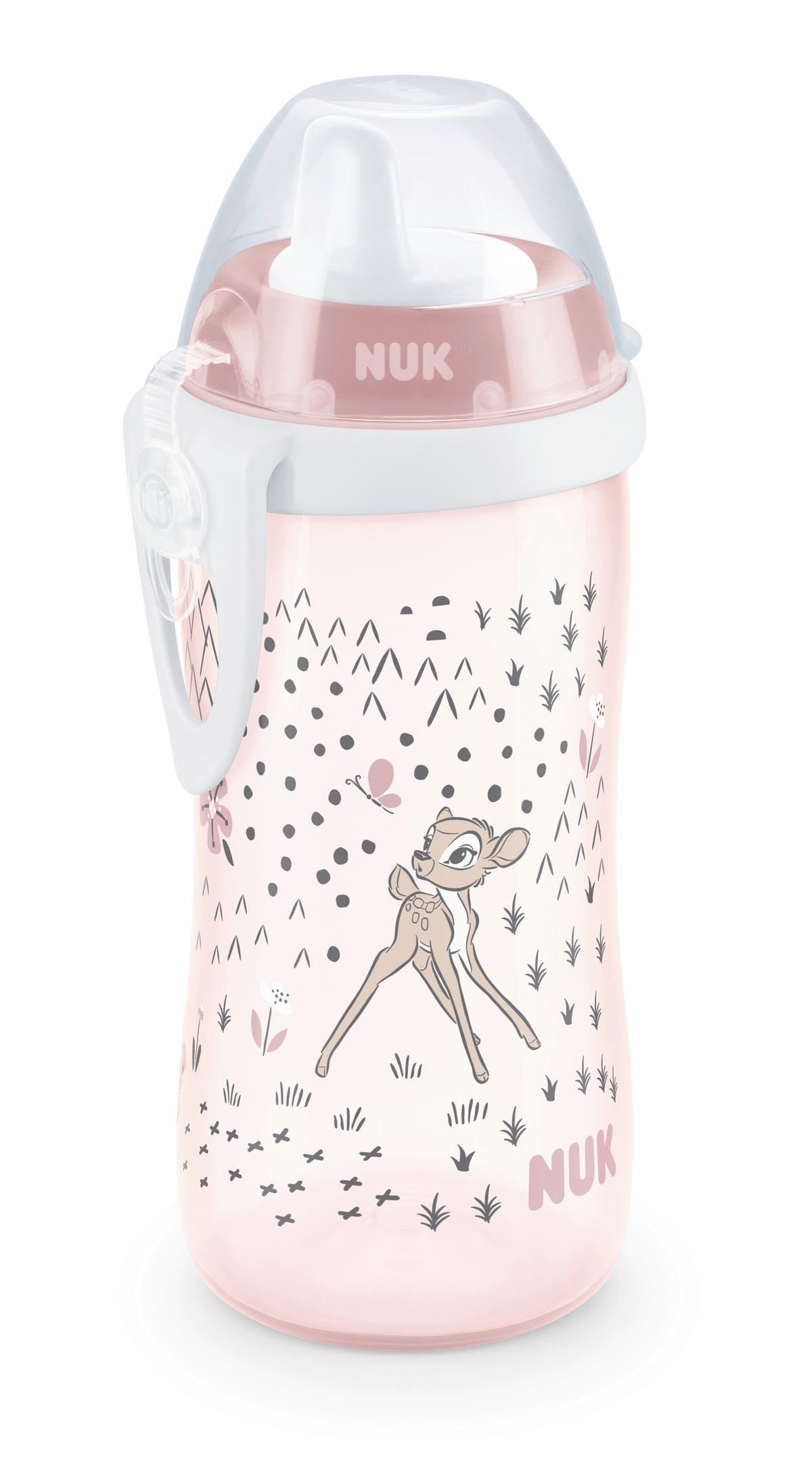 BABYFLASCHE Disney Classic  - Transparent/Rosa, Basics, Kunststoff (6,6/6,6/23,5cm) - NUK