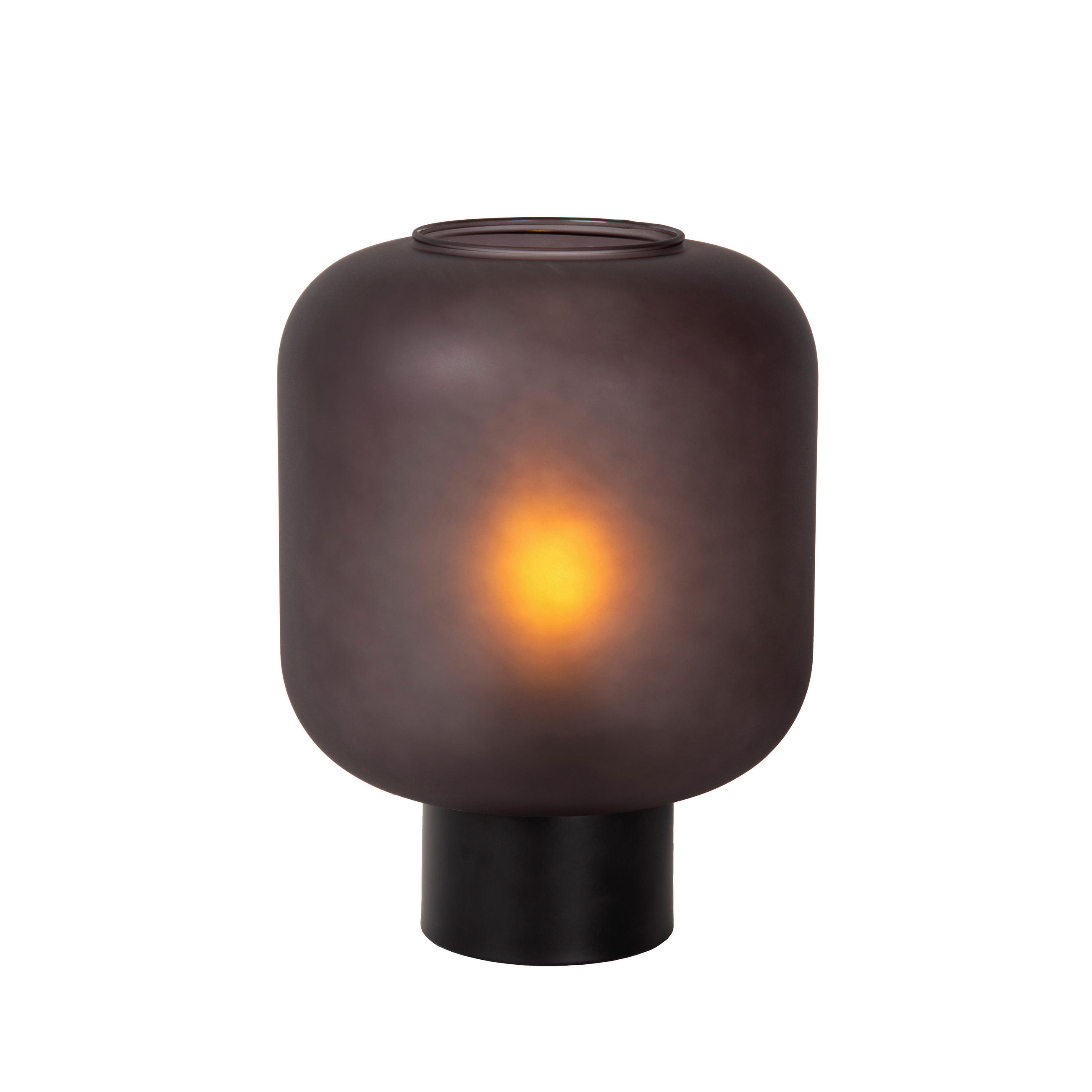 LED-TISCHLEUCHTE 21/21/27 cm   - Schwarz, Design, Glas (21/21/27cm) - Lucide