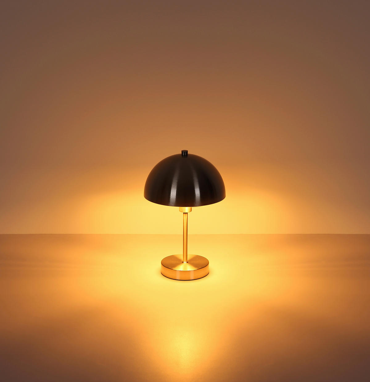 SVJETILJKA STOLNA ATOMA I  - boje nikla/prozirno, Design, metal/plastika (20/31cm) - Globo