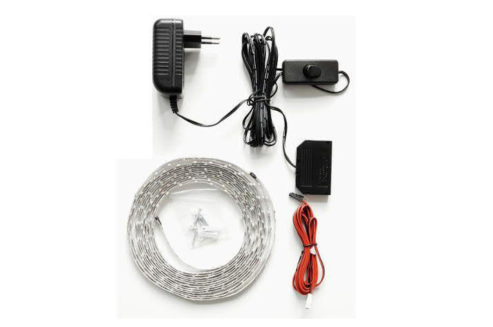 LED-STRIP - Klar/Schwarz, Natur, Kunststoff/Metall (135cm) - Hom`in