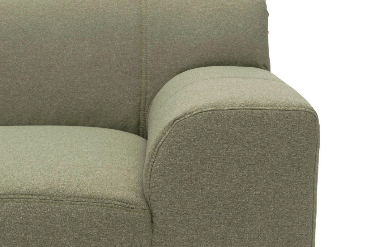ECKSCHLAFSOFA  TINOS Grün Webstoff  - Beige/Grün, Basics, Textil (273/157cm) - MID.YOU