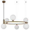 PENDELLEUCHTE  58/28/65 cm   - Messingfarben, Basics, Glas/Metall (58/28/65cm) - MAYTONI