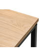 BEISTELLTISCH in Holz, Metall, Holzwerkstoff 40/40/45 cm  - Eichefarben/Schwarz, LIFESTYLE, Holz/Holzwerkstoff (40/40/45cm) - Xora