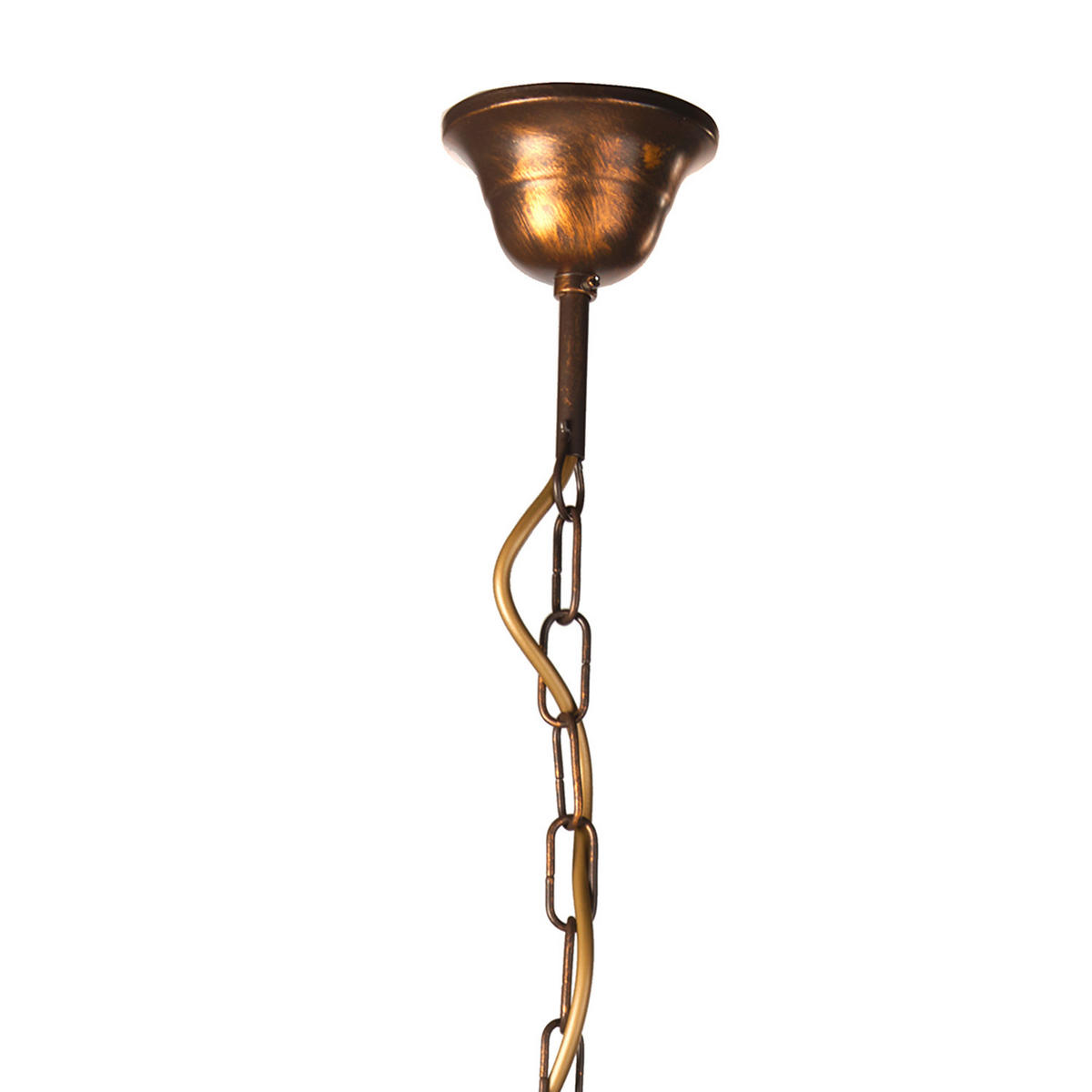 KRONLEUCHTER 65/65/100 cm   - Bronzefarben, KONVENTIONELL, Glas/Metall (65/65/100cm)