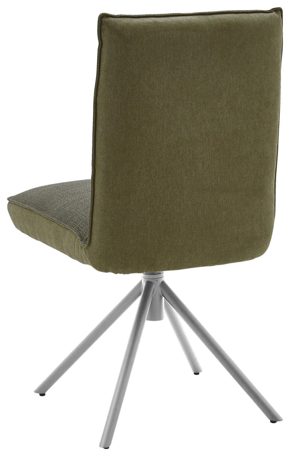 STUHL  in Flachgewebe Textil  - Edelstahlfarben/Grün, Design, Textil/Metall (49/93/59cm) - Dieter Knoll