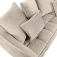 SCHLAFSOFA Flachgewebe Beige  - Beige/Schwarz, KONVENTIONELL, Kunststoff/Textil (250/70/118cm) - Carryhome