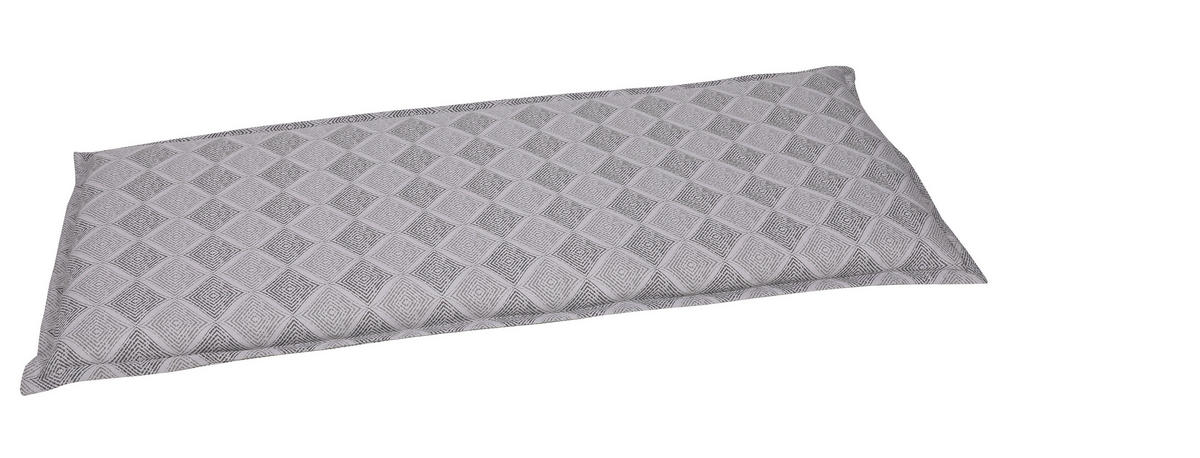 BANKAUFLAGE  Raute  - Grau, KONVENTIONELL, Textil (48/6/115cm)