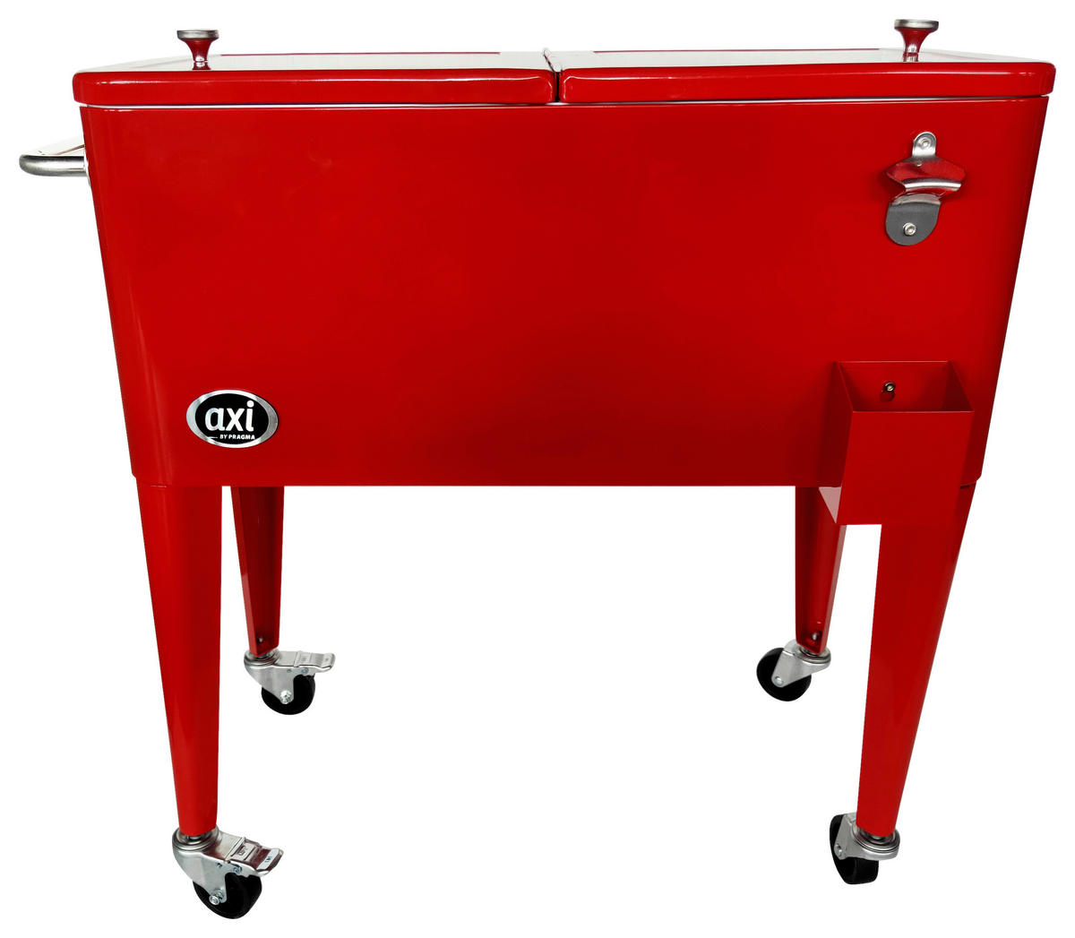 KÜHLBOX Rot 76 L  - Rot, KONVENTIONELL, Kunststoff/Metall (43/89/92cm) - Ambia Garden