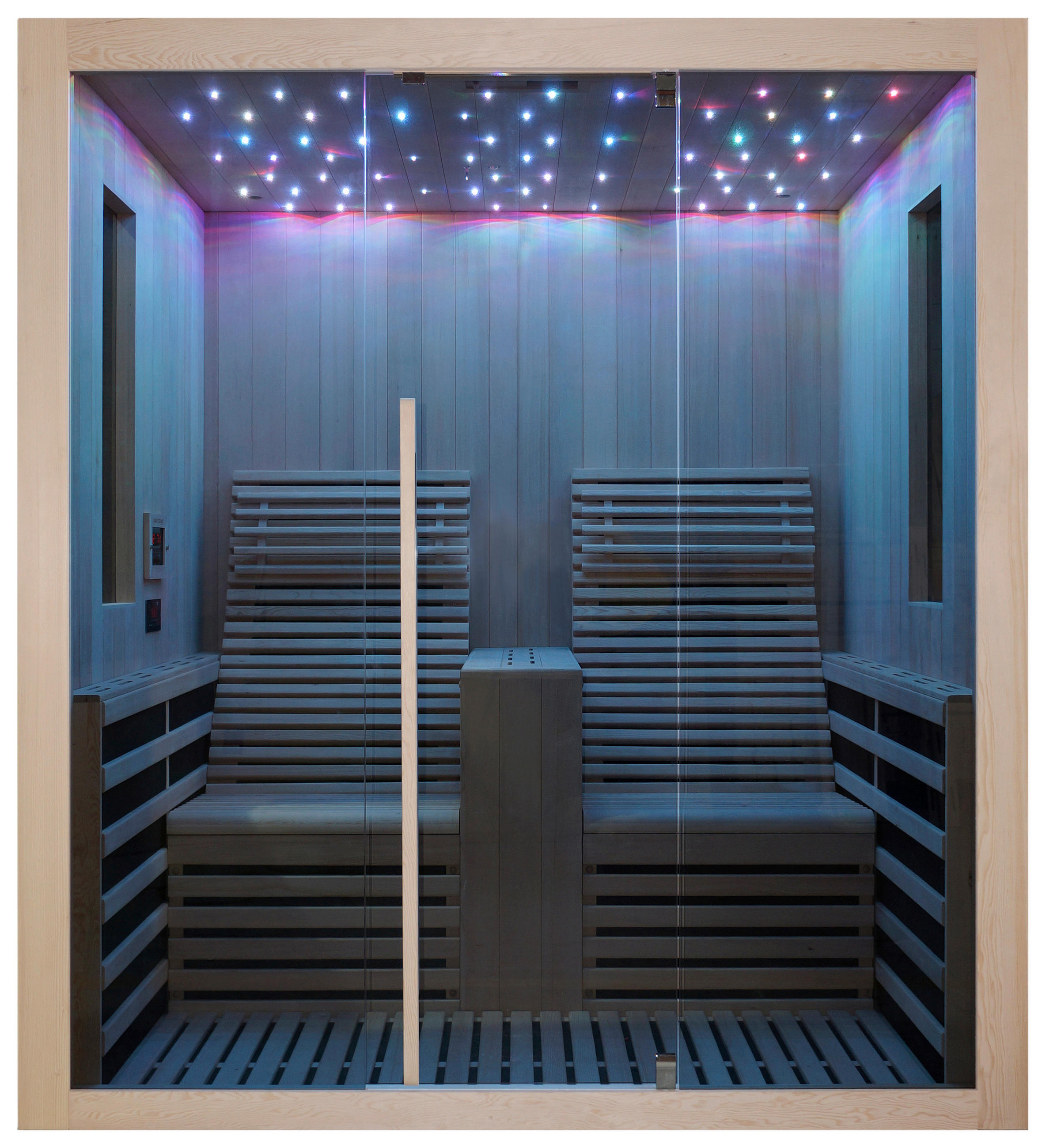 INFRAROTKABINE für 2 Personen CARBON 2  - Naturfarben, Basics (180/195/150cm) - Sanotechnik