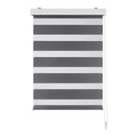 DOPPELROLLO  halbtransparent  70/160 cm    - Transparent/Grau, Basics, Textil (70/160cm) - Boxxx