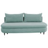 SCHLAFSOFA in Webstoff, Plüsch Mintgrün  - Schwarz/Mintgrün, Design, Textil (213/89/105cm) - Novel