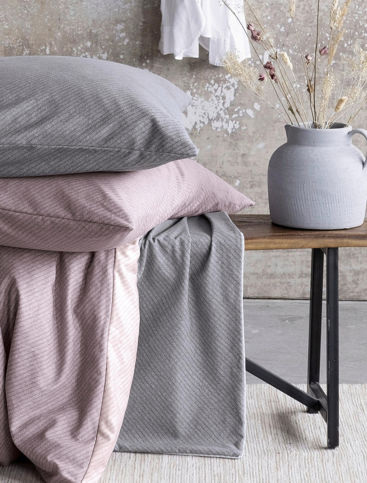BETTWÄSCHE Biber 135/200 cm  - Grau, KONVENTIONELL, Textil (135/200cm) - Irisette