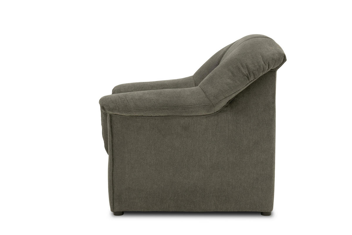 SESSEL Mikrofaser Greige    - Greige/Schwarz, KONVENTIONELL, Kunststoff/Textil (102/83/81cm) - MID.YOU