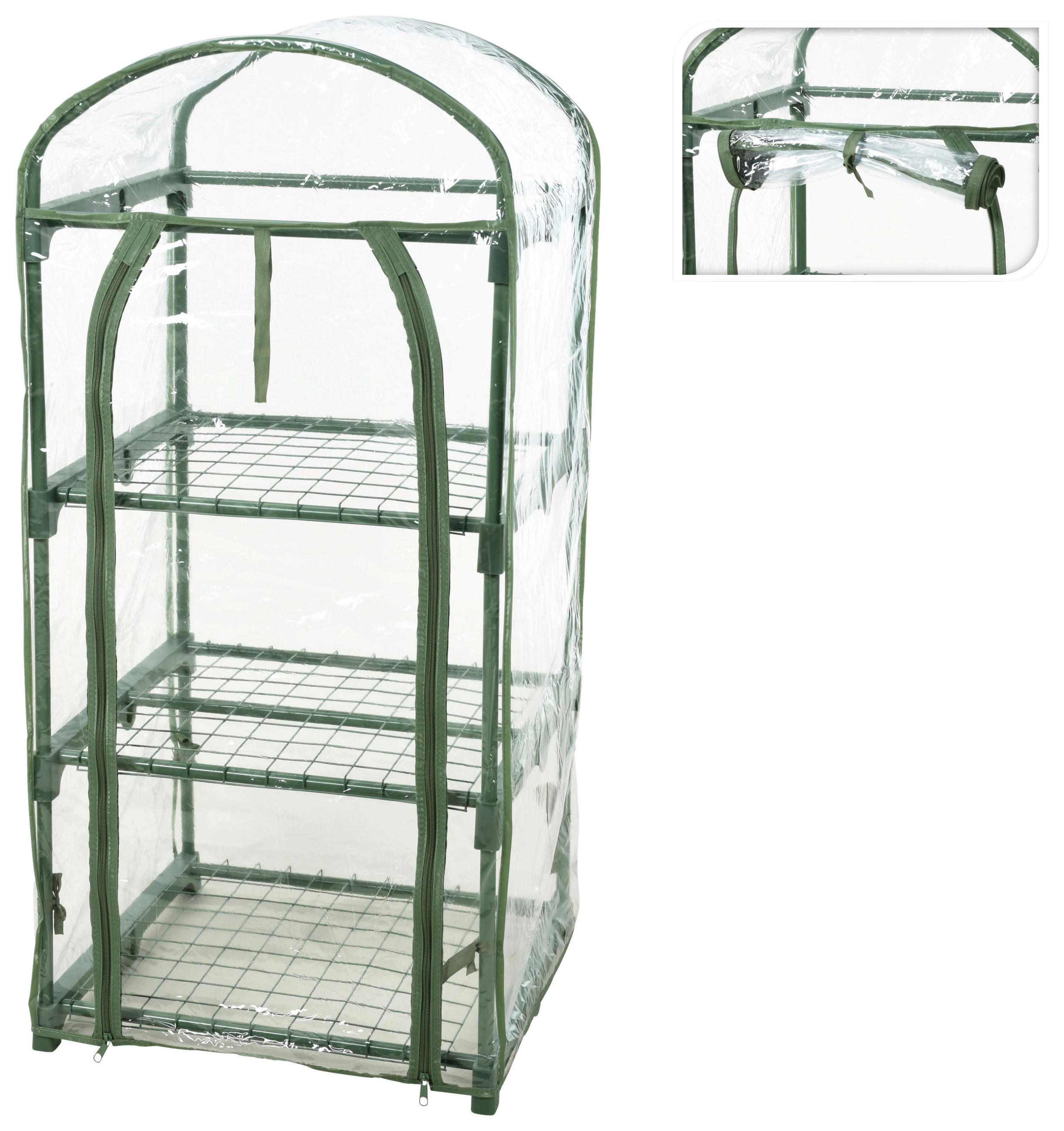 Gewächshaus 37x47x53 Cm Kunststoff/metall