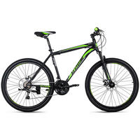 MOUNTAINBIKE 26 Zoll  - Schwarz/Grün, Basics, Metall (134/20,5/74cm) - Atrigo