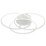 DECKENLEUCHTE 40 W  45,6/9,4 cm    - Opal/Weiß, MODERN, Kunststoff/Metall (45,6/9,4cm) - Novel