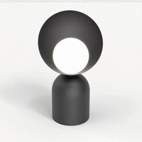 TISCHLEUCHTE 18/18/31 cm  - Schwarz, Design, Glas/Metall (18/18/31cm)