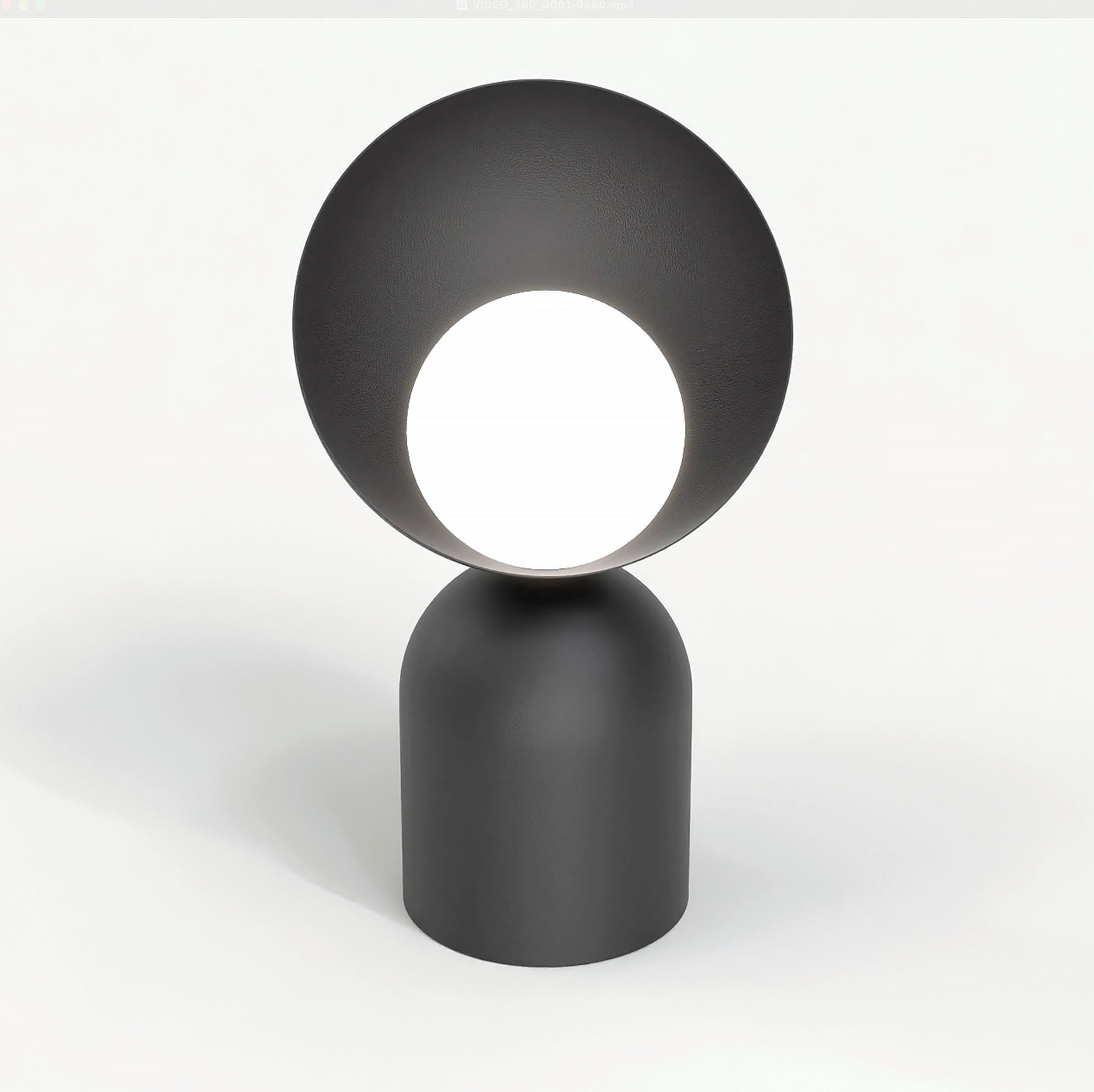 XXXLutz Tischleuchte Boto Schwarz 18x31x18 cm