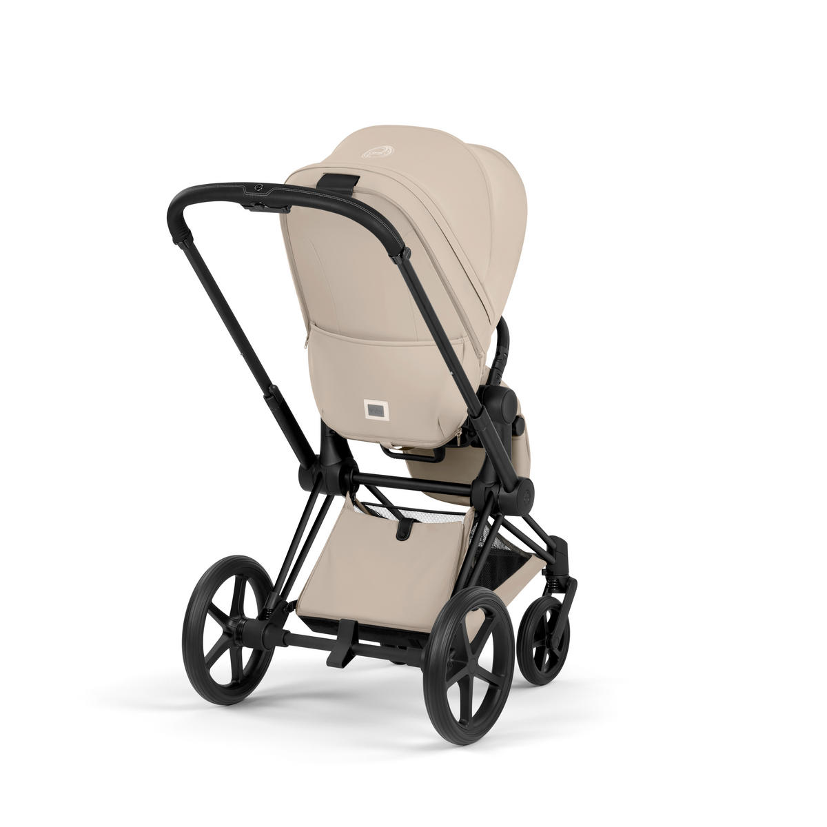 KOMBIKINDERWAGEN  PRIAM Comfort Matt Black  Cozy Beige  - Beige/Schwarz, Basics, Kunststoff/Textil (83-92/60cm) - cybex PLATINUM