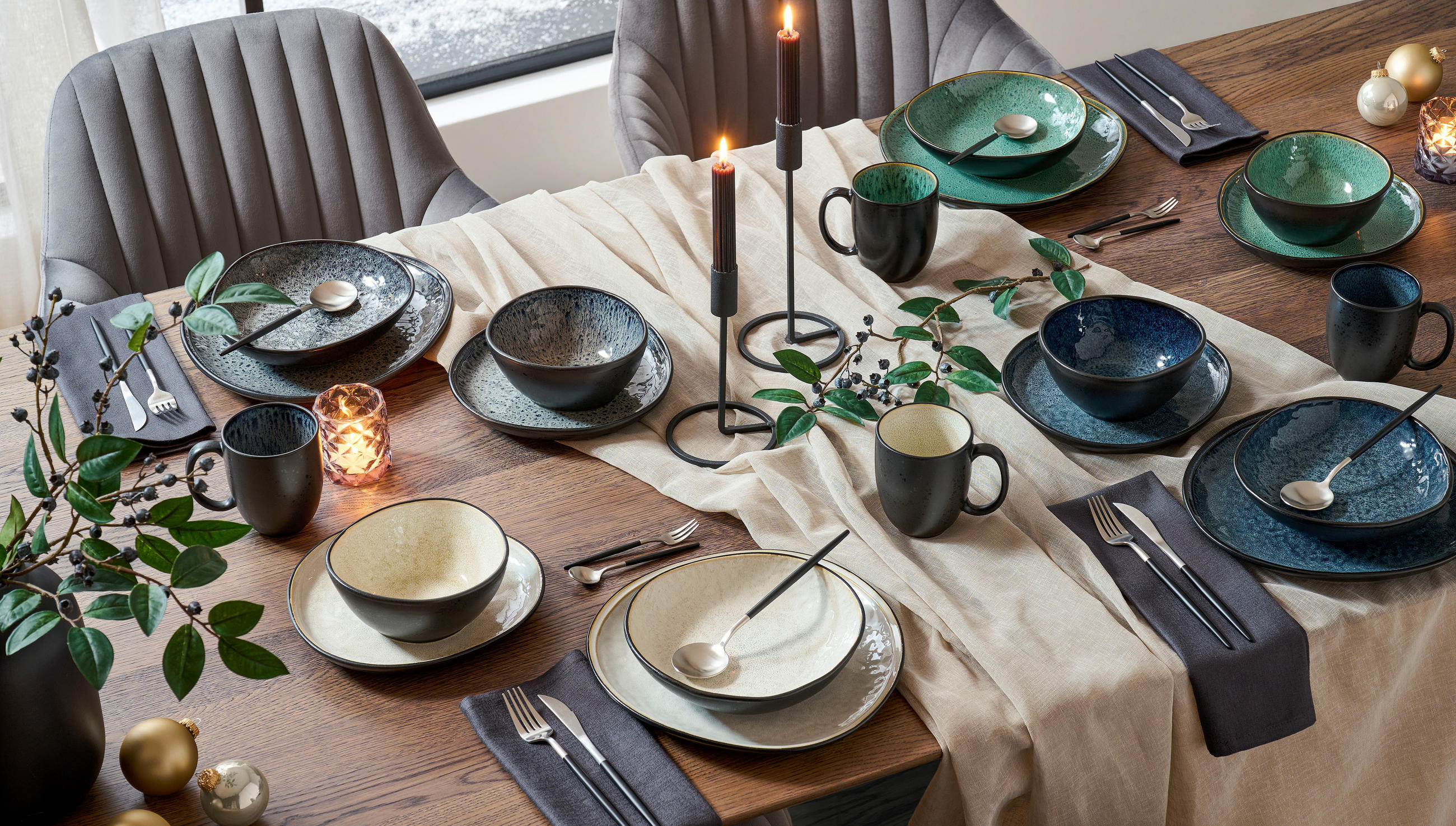 Thumbnail - Novel Besteckset, Schwarz, Edelstahl, Metall, 20-teilig, Lfgb, lebensmittelecht, Essen & Trinken, Besteck, Besteck-Sets