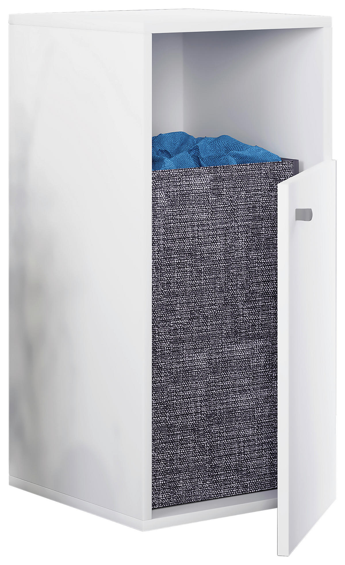 UNTERSCHRANK 40/74/39 cm   - Silberfarben/Weiß, MODERN, Holzwerkstoff/Kunststoff (40/74/39cm) - MID.YOU