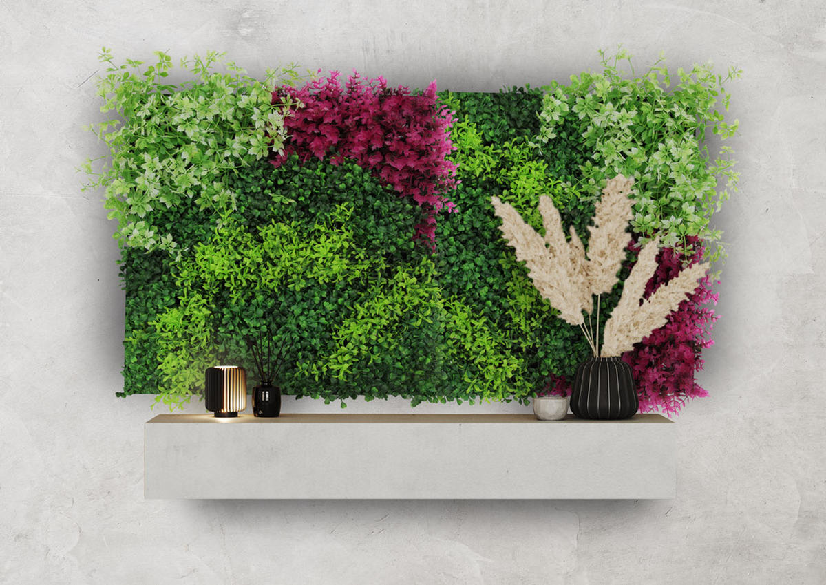 AKUSTIKPANEEL Modular Wall System Design Flora 52/52/4 cm  - Multicolor, MODERN, Kunststoff (52/52/4cm) - Jangal