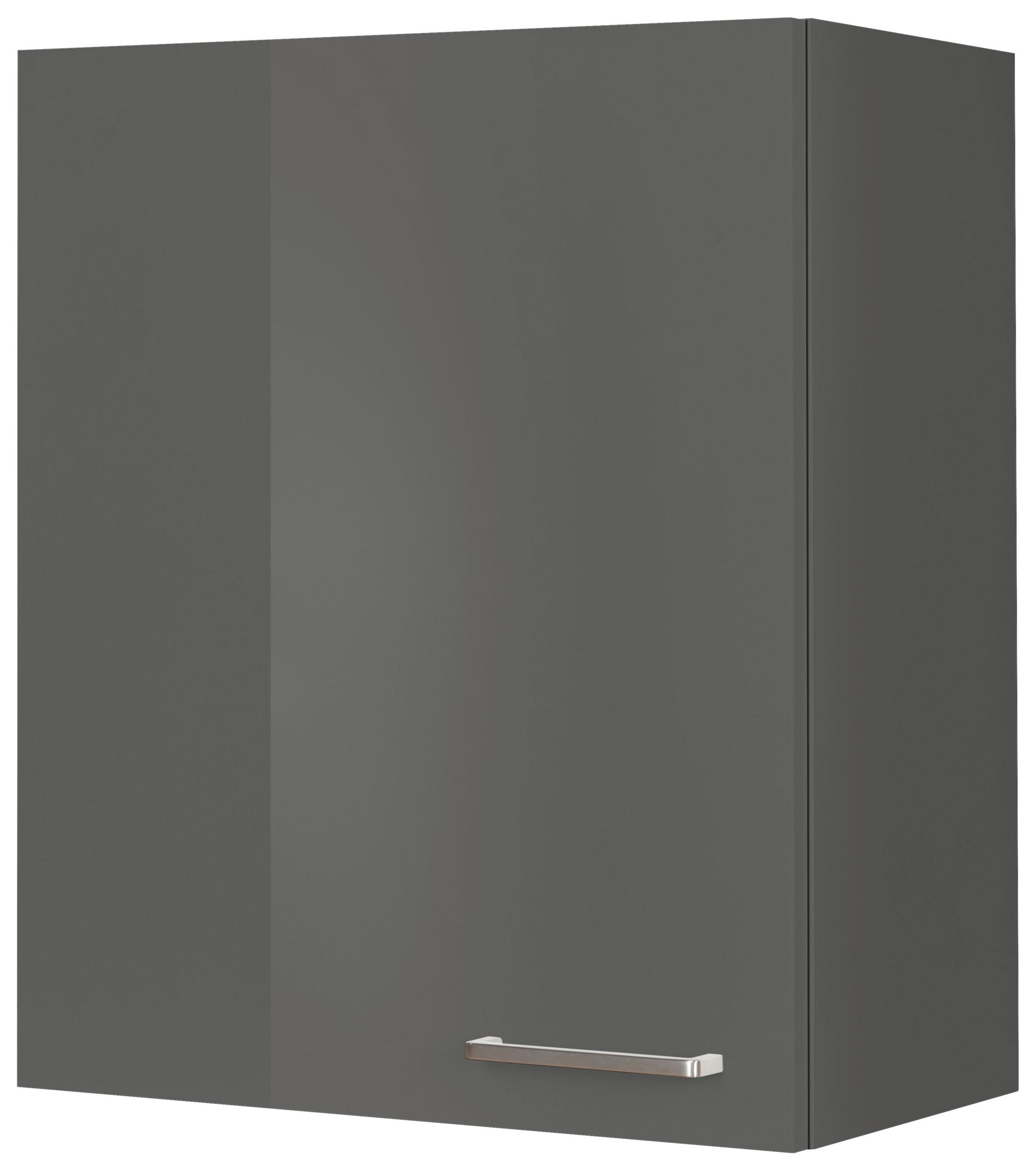 KÜCHENOBERSCHRANK 60/72/35 cm  in Schieferfarben  - Schieferfarben/Edelstahlfarben, MODERN, Holzwerkstoff (60/72/35cm) - Nobilia