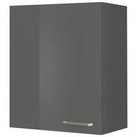 KÜCHENOBERSCHRANK 60/72/35 cm  in Schieferfarben  - Schieferfarben/Edelstahlfarben, MODERN, Holzwerkstoff (60/72/35cm) - Nobilia