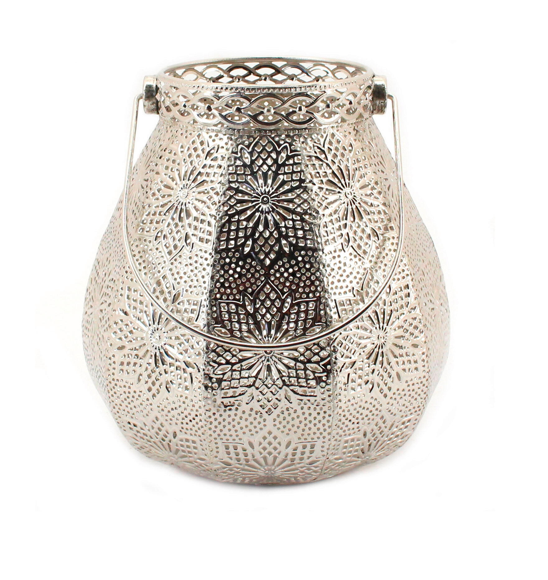 LJUSLYKTA - silver, Klassisk, metall/glas (21/22,5cm) - Ambia Home