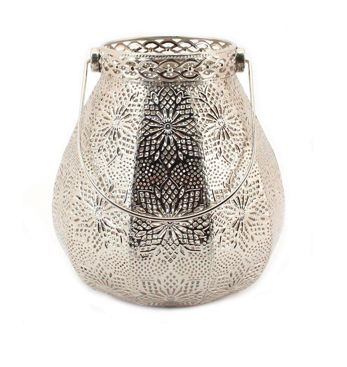 LJUSLYKTA - silver, Klassisk, metall/glas (21/22,5cm) - Ambia Home