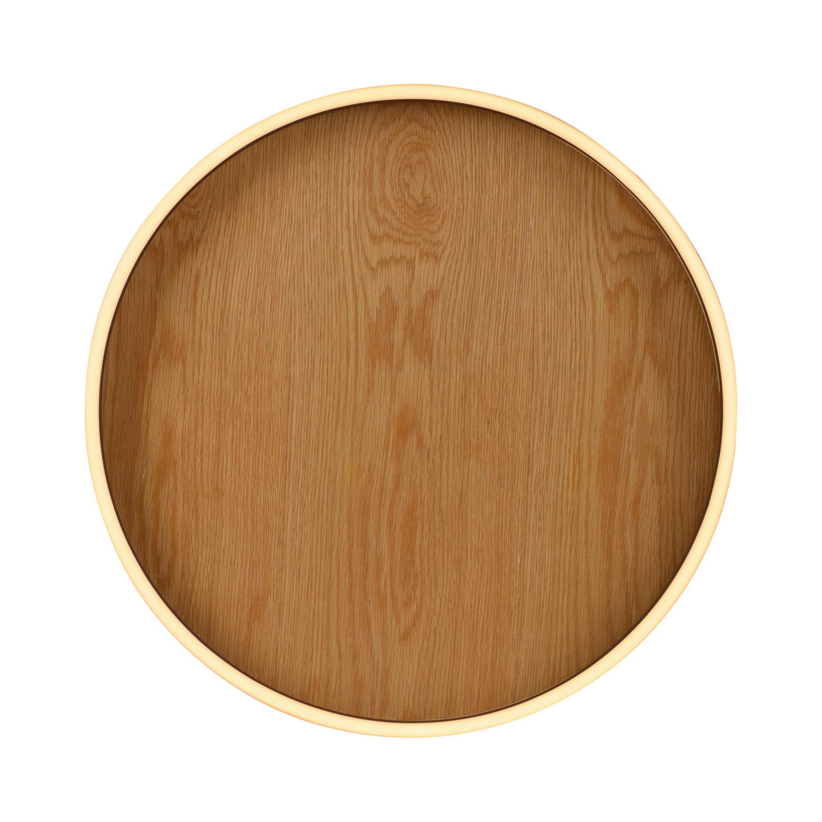 LED-DECKENLEUCHTE 55/55/8 cm   - Eichefarben, Natur, Kunststoff/Metall (55/55/8cm)