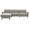 ECKSOFA in Chenille Beige  187/299 cm  - Beige/Schwarz, Design, Textil/Metall (187/299cm) - Schöner Wohnen