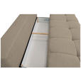 BOXSPRINGSOFA in Chenille Beige  - Beige/Schwarz, MODERN, Kunststoff/Textil (210/72/105cm) - Cantus