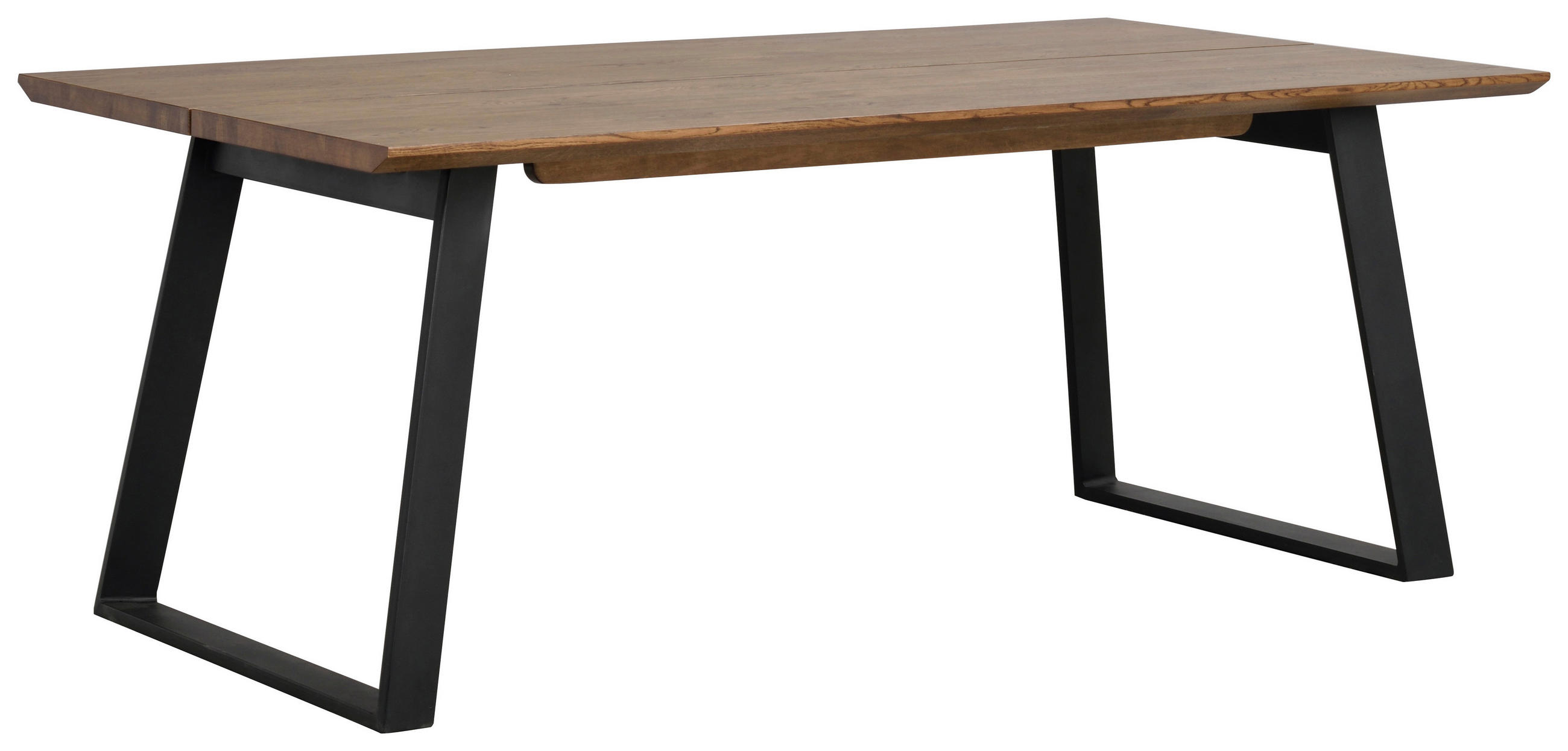 MATBORD i trä, metall 210/95/75 cm   - svart/mörkbrun, Design, metall/trä (210/95/75cm) - Rowico