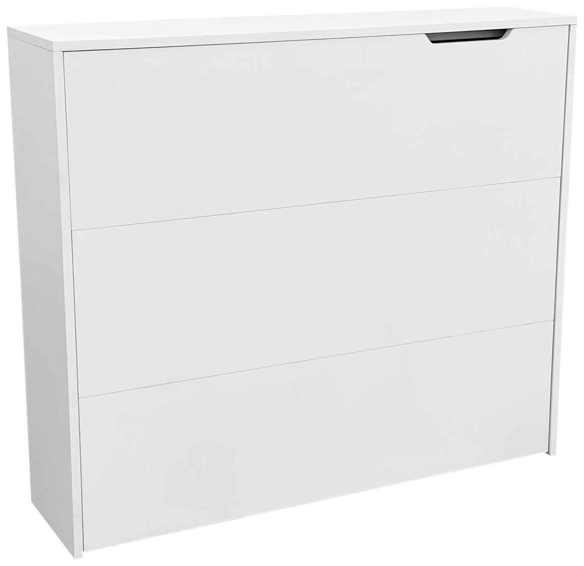 SCHREIBTISCH  in Weiß  - Weiß, MODERN, Holzwerkstoff/Metall (115/100/30cm) - MID.YOU