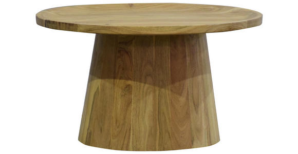 COUCHTISCH Akazie vollmassiv 66/66/38 cm rund Akaziefarben - Akaziefarben, Design, Holz (66/66/38cm) - Carryhome