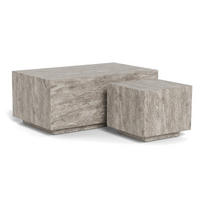SOFFBORD SET i trämaterial 100/44/60/44/42/38 cm  - grå, Design, trämaterial (100/44/60/44/42/38cm) - Best Price
