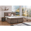 BOXSPRINGBETT 160/200 cm  in Braun  - Wengefarben/Braun, KONVENTIONELL, Holz/Textil (160/200cm) - Xora