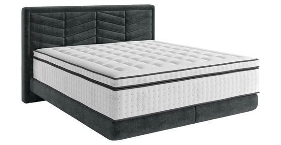 BOXSPRINGBETT 180/200 cm  in Schwarz  - Schwarz, KONVENTIONELL, Kunststoff/Textil (180/200cm) - Carryhome