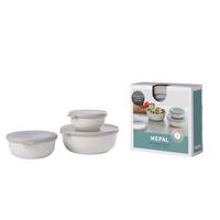VORRATSDOSENSET 3-teilig  - Weiß, KONVENTIONELL, Kunststoff - Mepal
