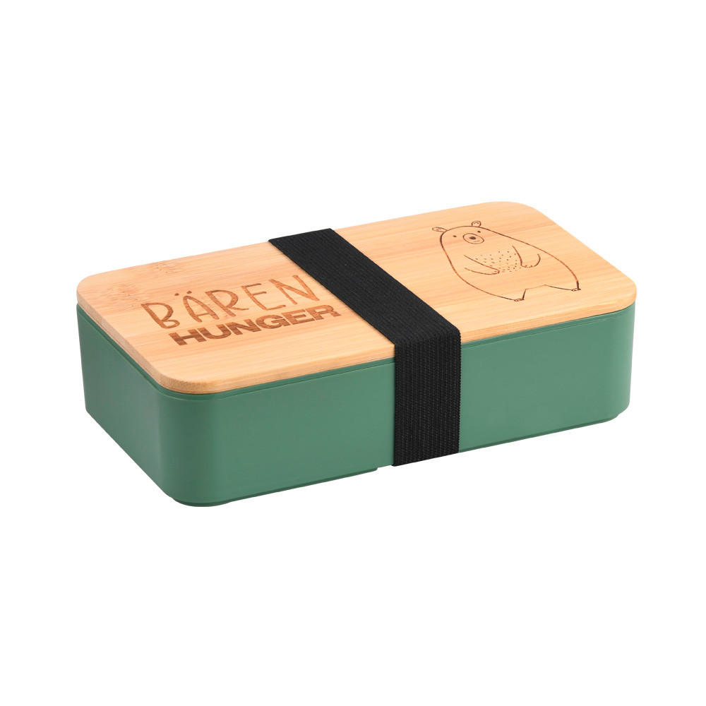LUNCHBOX  - Naturfarben/Grün, Basics, Naturmaterialien/Kunststoff (18.5/10.5/5cm) - Kesper