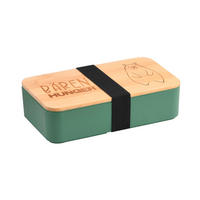 LUNCHBOX  - Naturfarben/Grün, Basics, Naturmaterialien/Kunststoff (18.5/10.5/5cm) - Kesper