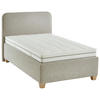 POLSTERBETT 120/200 cm  Naturfarben  - Weiss/Naturfarben, Konventionell, Holz/Textil (120/200cm) - Beldomo - Sleep