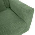 BIGSOFA Cord Olivgrün  - Schwarz/Olivgrün, KONVENTIONELL, Kunststoff/Textil (260/66/115cm) - Carryhome