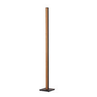 LED-STEHLEUCHTE Form 22/160/22 cm  - Eichefarben/Schwarz, Natur, Holz/Metall (22/160/22cm) - Grossmann
