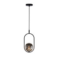 PENDELLEUCHTE 18.5/14/120 cm  - Graphitfarben/Schwarz, Design, Metall (18.5/14/120cm)