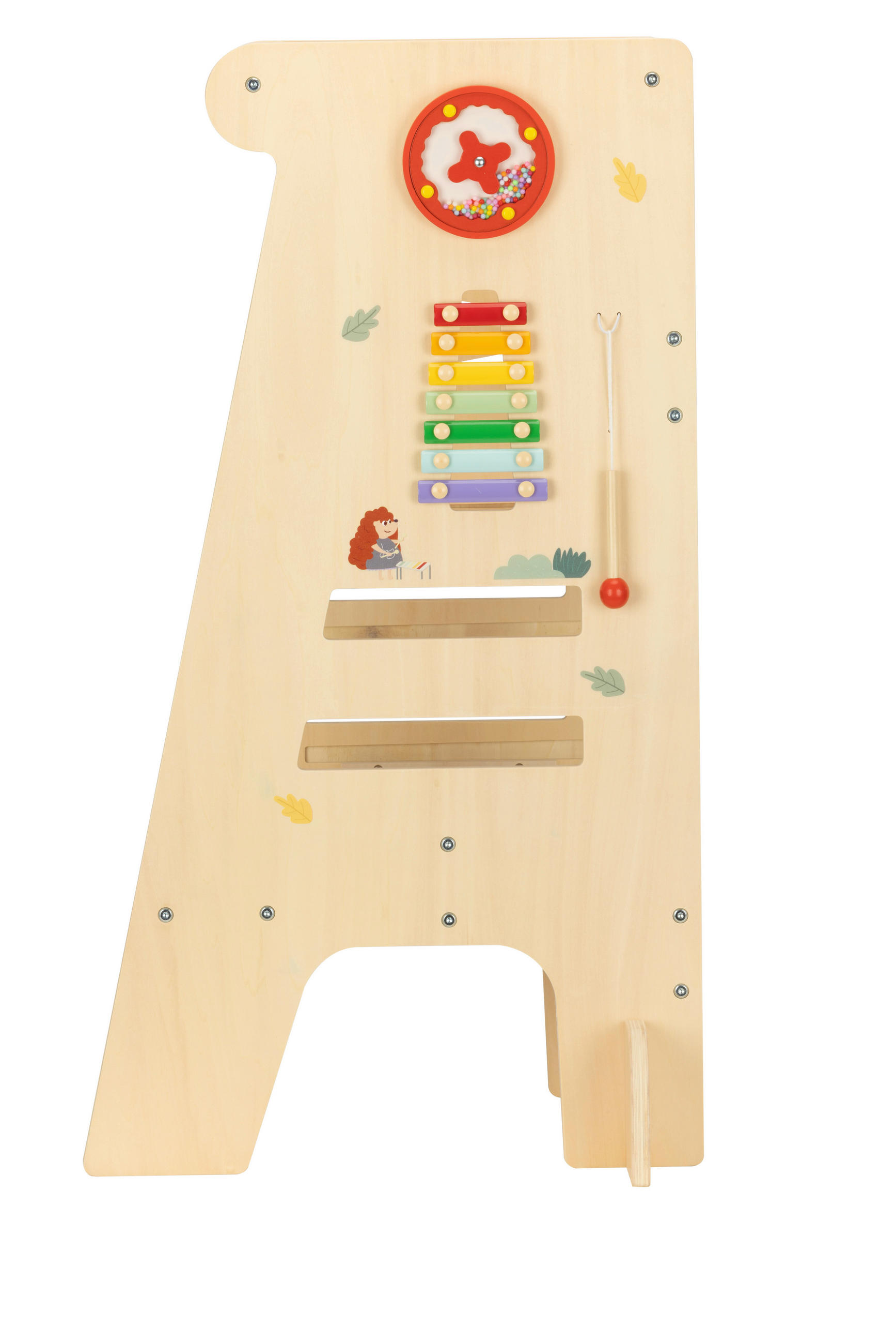 UČÍCÍ VĚŽ vícebarevná, přírodní barvy,  - přírodní barvy/vícebarevná, Basics, kov/dřevo (49/89/37cm) - Jimmylee