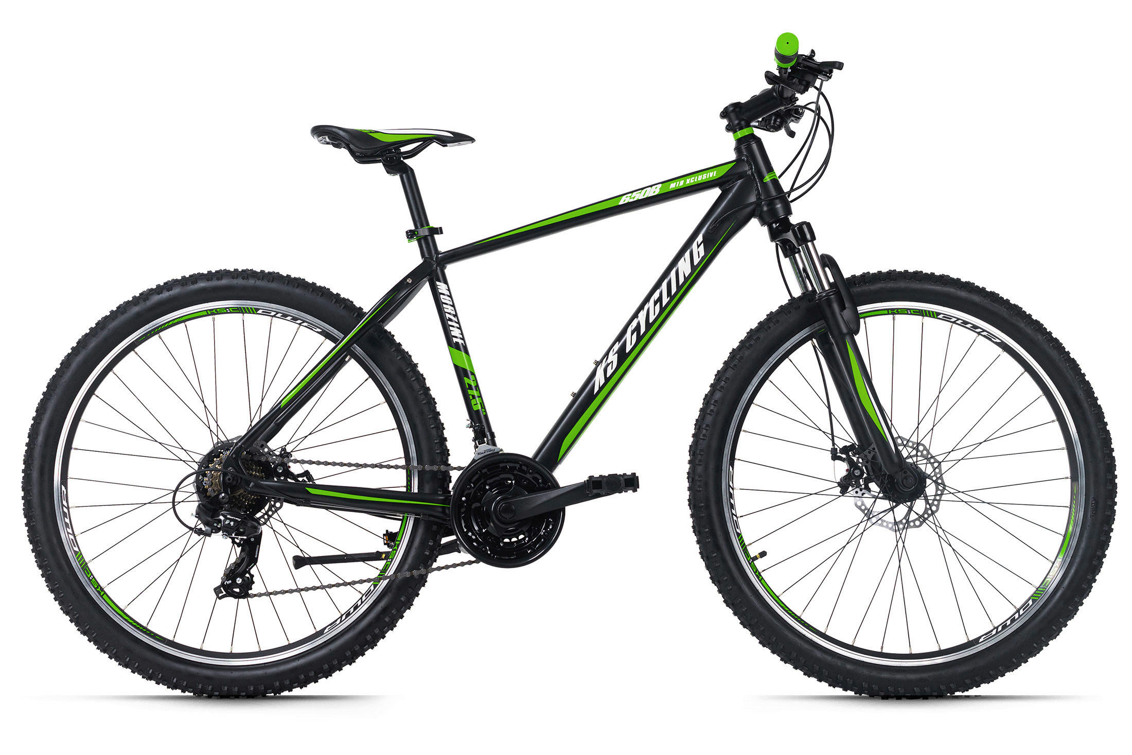 MOUNTAINBIKE 27,5 Zoll  - Schwarz/Grün, Basics, Metall (139/76/21cm) - KS Cycling
