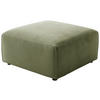 HOCKER Cord Hellgrün  - Schwarz/Hellgrün, Design, Kunststoff/Textil (80/71/80cm) - Pure Home Lifestyle